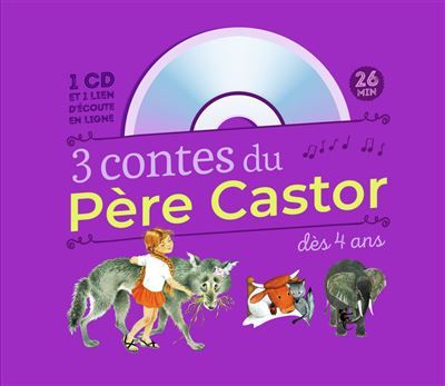 3 contes du Père Castor dès 4 ans Marlaguette - La Vache orange - Une histoire de singe (+ CD)