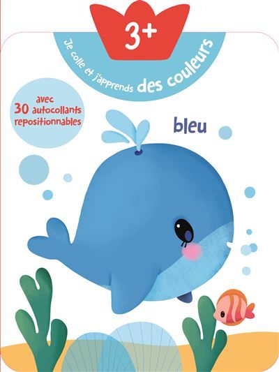 3+ Je colle et j'apprends des couleurs Baleine