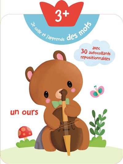 3+ Je colle et j'apprends des mots - ours