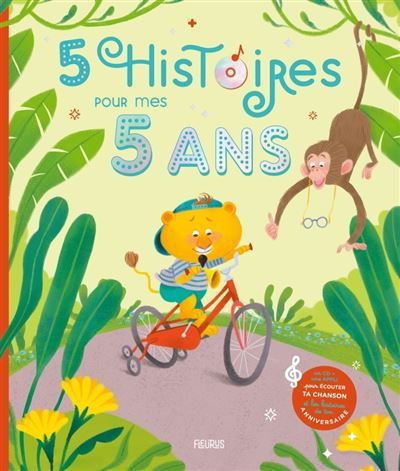 5 histoires pour mes 5 ans (+ CD) Livre avec un CD audio offert