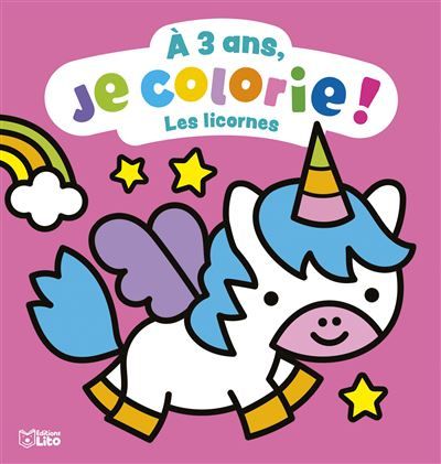 A 3 ans je colorie licornes