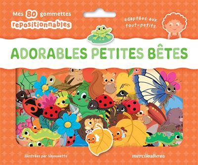 Adorables petites bêtes - Ma pochette de gommettes repositionnables - 80 gommettes - dès 3 ans