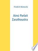 Ainsi Parlait Zarathoustra