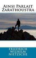 Couverture de Ainsi Parlait Zarathoustra par Friedrich Wilhelm Nietzsche