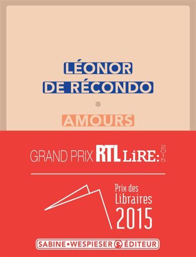 Amours Prix RTL-Lire 2015