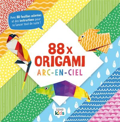 Arc-en-ciel Avec 14 modèles et 88 feuilles colorées