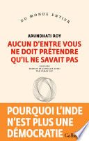 Aucun d'entre vous ne doit prétendre qu'il ne savait pas