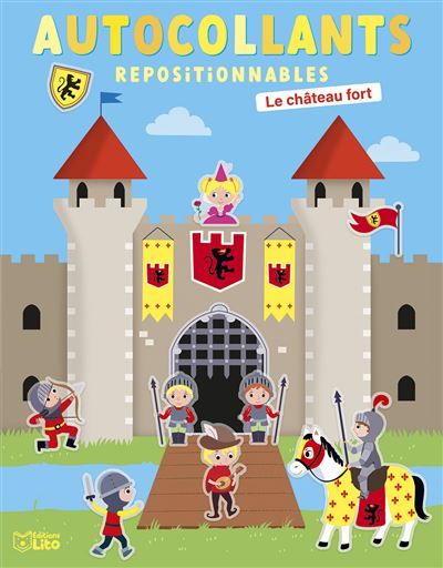 Autoco reposi chateau fort autocollants repositionnables