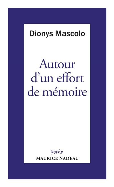 Autour d'un effort de mémoire - Sur une lettre de Robert Ant