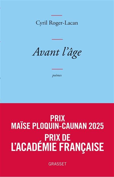 Avant l'âge Poèmes