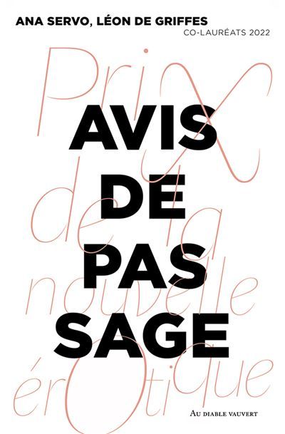Avis de pas sage Prix de la nouvelle érotique
