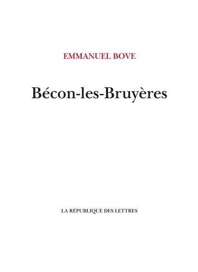Bécon-les-Bruyères