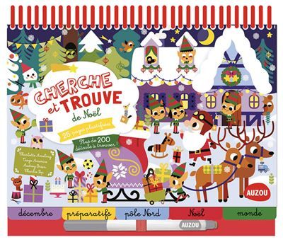 Bloc-notes cherche et trouve de noel