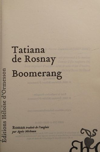Boomerang : roman