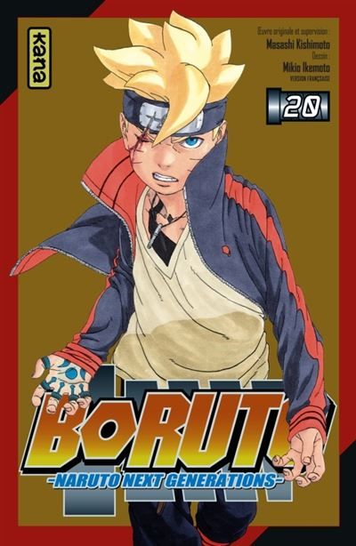 Couverture de Boruto - Naruto next generations - Tome 20 + ticket d'or - Mikio Ikemoto par Masashi Kishimoto