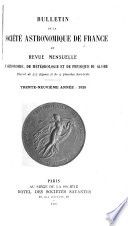 Bulletin de la Société astronomique de France