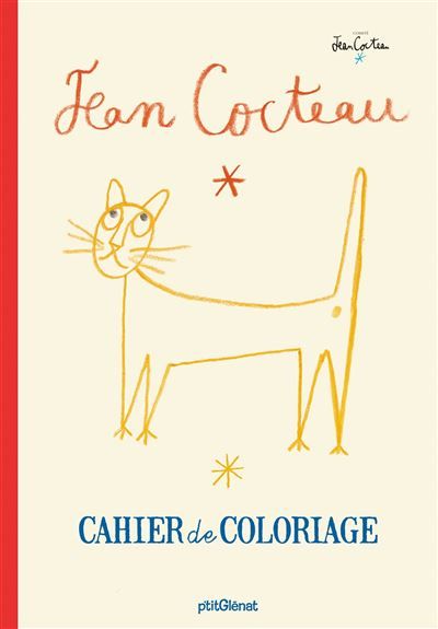 Couverture de Cahier de coloriage Jean Cocteau par Jean Cocteau