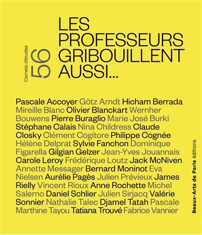 Carnets d'études n°56 - Les professeurs gribouillent aussi