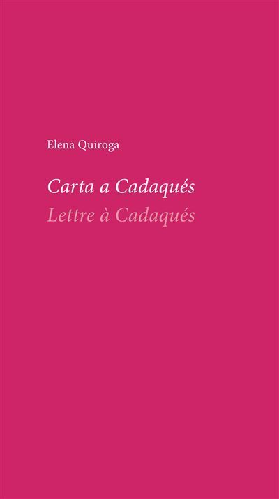 Carta a Cadaqués - Lettre à Cadaqués