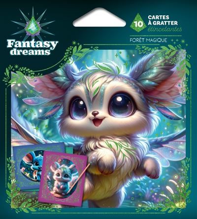 Cartes à gratter étincelantes - Forêt magique - cartes a gratter