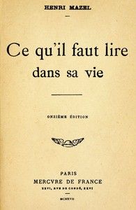 Ce qu'il faut lire dans sa vie