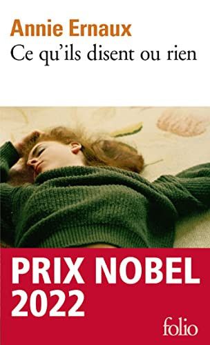Couverture de Ce qu'ils disent ou rien par Annie Ernaux