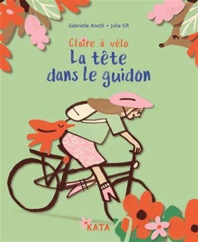 Claire a velo. la tete dans le guidon La tête dans le guidon