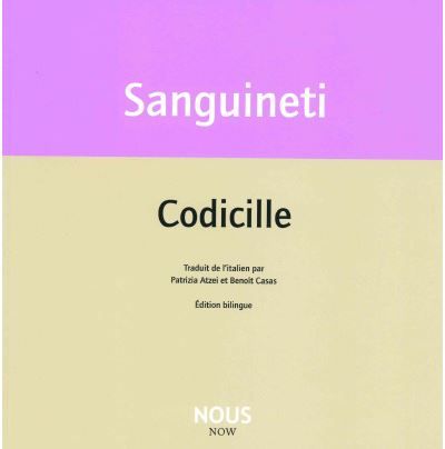 Codicille Edition bilingue français-italien