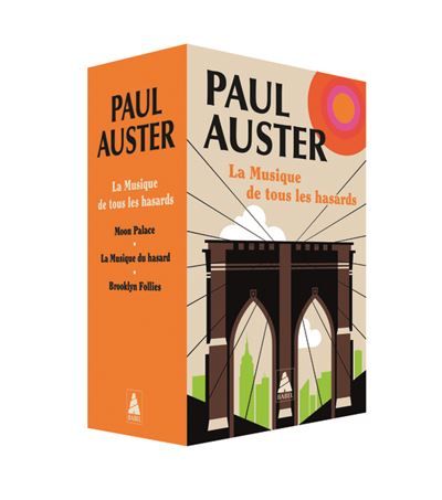 COFFRET BABEL Paul Auster "La Musique de tous les hasards" Moon Palace - La Musique du hasard - Brooklyn Follies