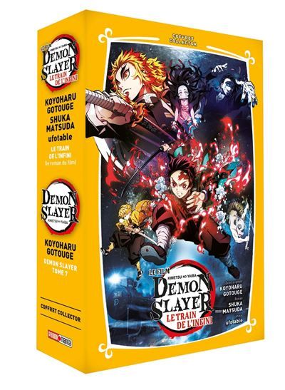 Coffret Demon Slayer T07 + Roman jeunesse T03