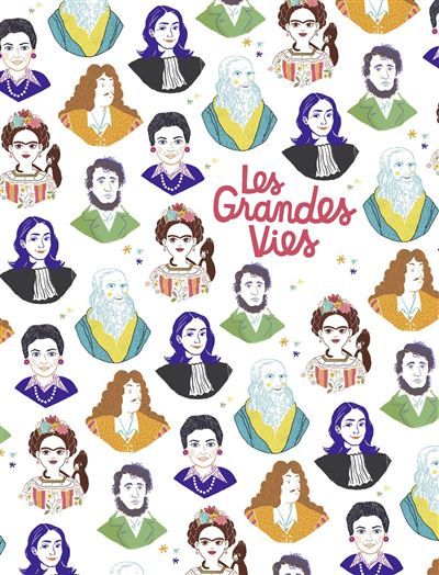 Coffret Les grandes vies (6 titres) Simone Veil - Molière - Gisèle Halimi - Frida Kahlo - Henry David Thoreau - Léonard de Vinci