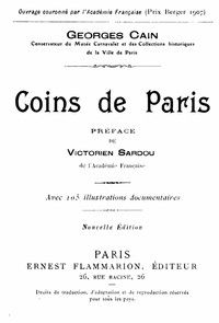Coins de Paris