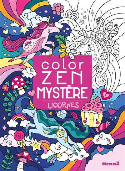 Color Zen mystère - Licornes