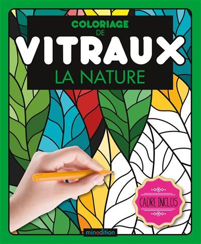Coloriage de vitraux - La nature