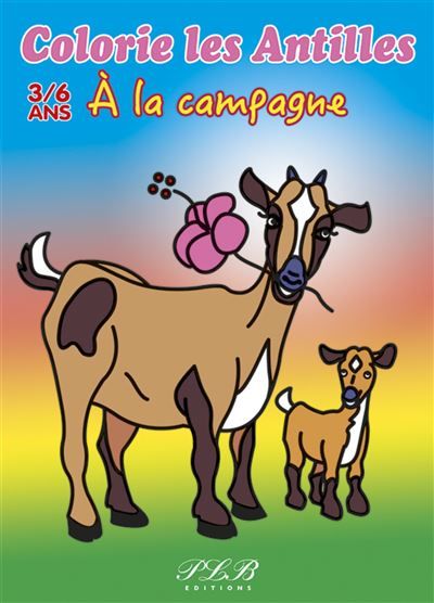 Couverture de Colorie les Antilles, À la campagne par Thierry Petit Le Brun