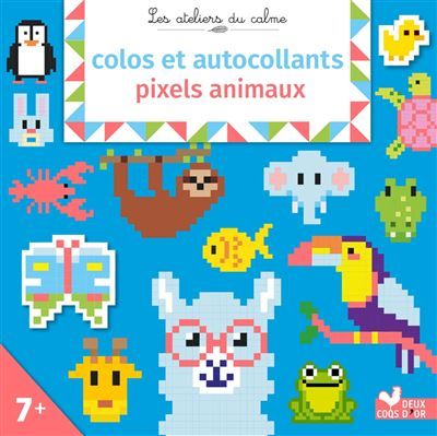 Colos et autocollants pixels animaux
