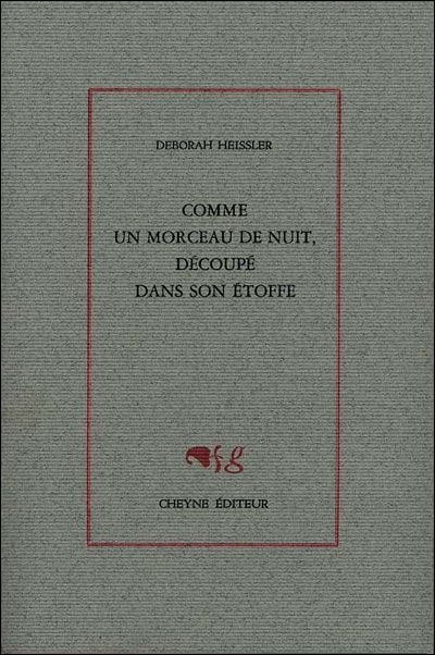 Comme un morceau de nuit, découpé dans son étoffe