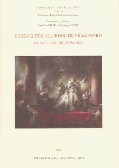 Corésus et Callirhoé de Fragonard
