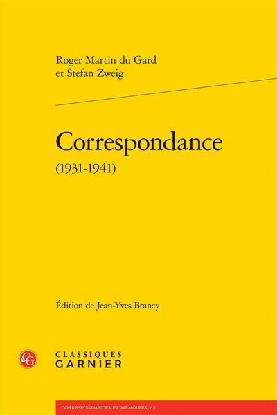 Correspondance 1931-1941