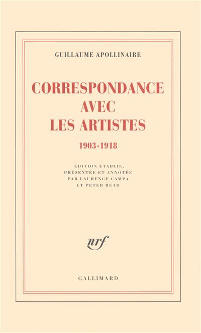 Correspondance avec les artistes (1903-1918)