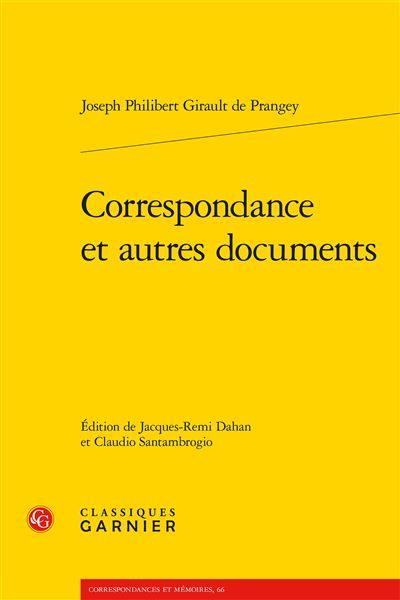 Correspondance et autres documents