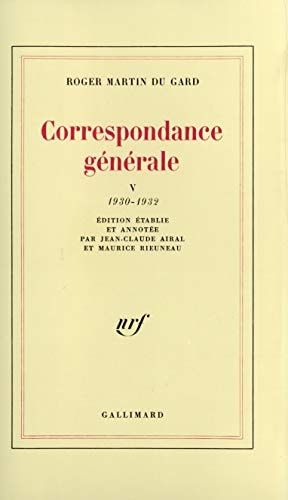 Correspondance générale: 1930-1932