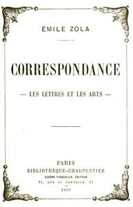 Correspondance: Les lettres et les arts