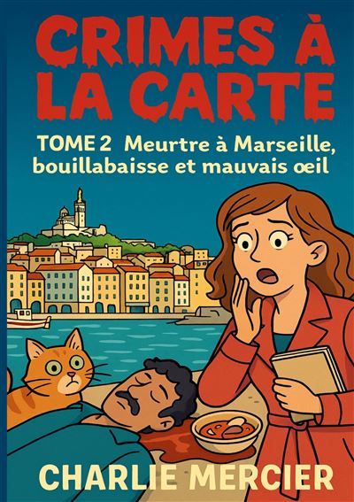 Couverture de Crimes a la carte - Tome 2 Meurtre a Marseille, bouillabaisse et mauvais oeil Un deuxieme tome encore…
