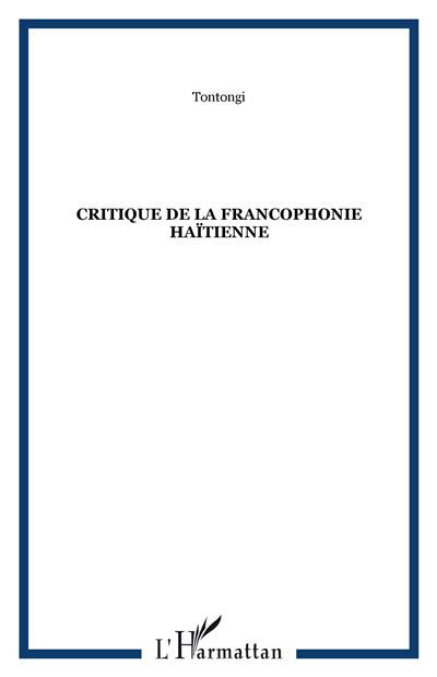 Critique de la francophonie haïtienne
