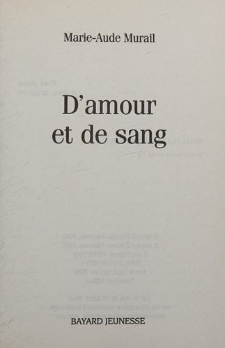 D'amour et de sang