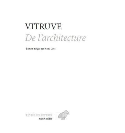 De l'Architecture De architectura
