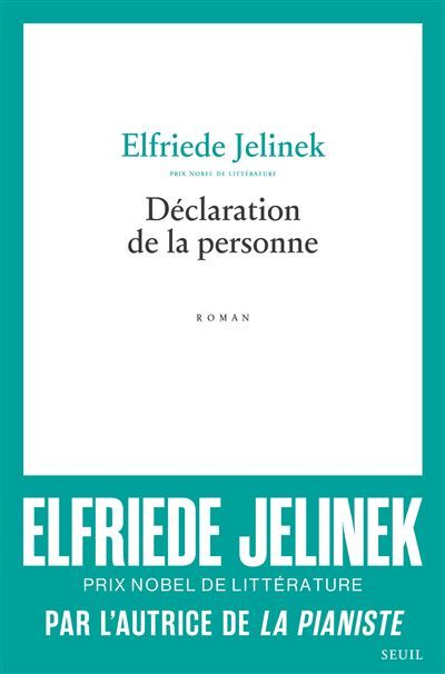 Déclaration de la personne