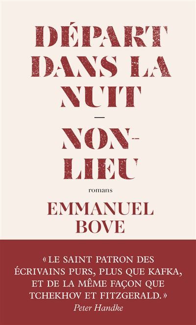 Départ dans la nuit - suivi de Non-lieu