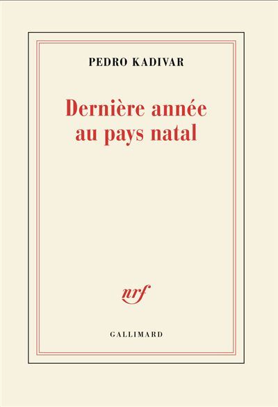 Dernière année au pays natal